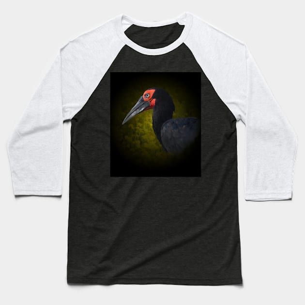 Ground hornbill Baseball T-Shirt by Guardi